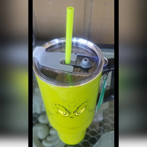 Set of 2 Grinch Stainless steel tumbler with straw - Picture 2 of 10